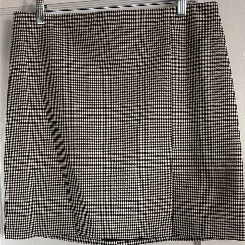 Rachel Zoe Monochrome Checkered Pencil Skirt